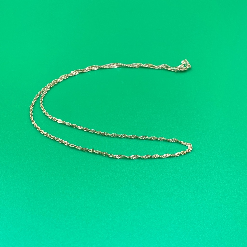 14k yellow gold necklace.